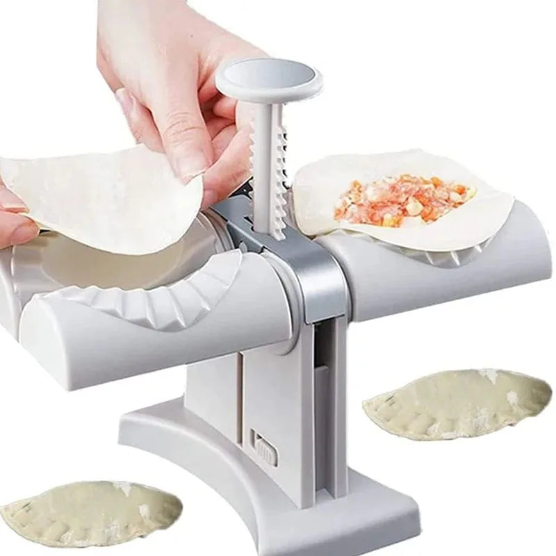 Double Head Automatic Dumpling Maker Dumpling Press Machine Mold Maker Tools Household Wrapper Baking Pastry Kitchen Gadgets