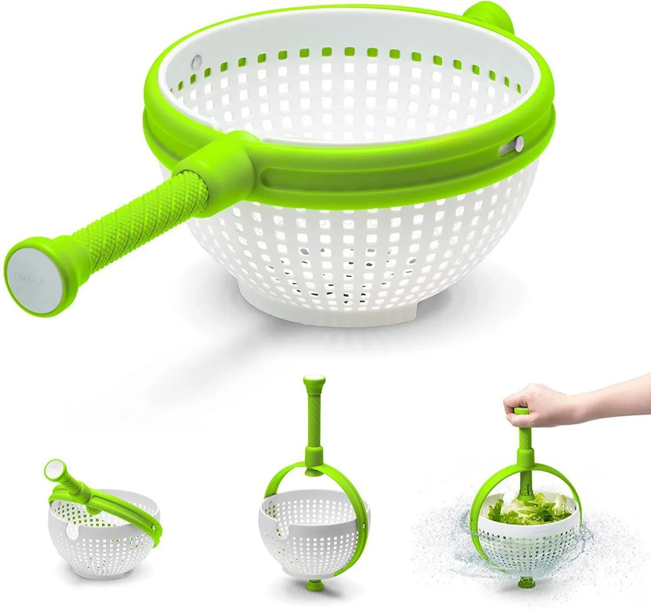 Ensalada Spinner Lavadora de verduras Herramientas y gadgets de cocina Procesadores de alimentos manuales Accesorios de cocina Secador de ensalada Spinner