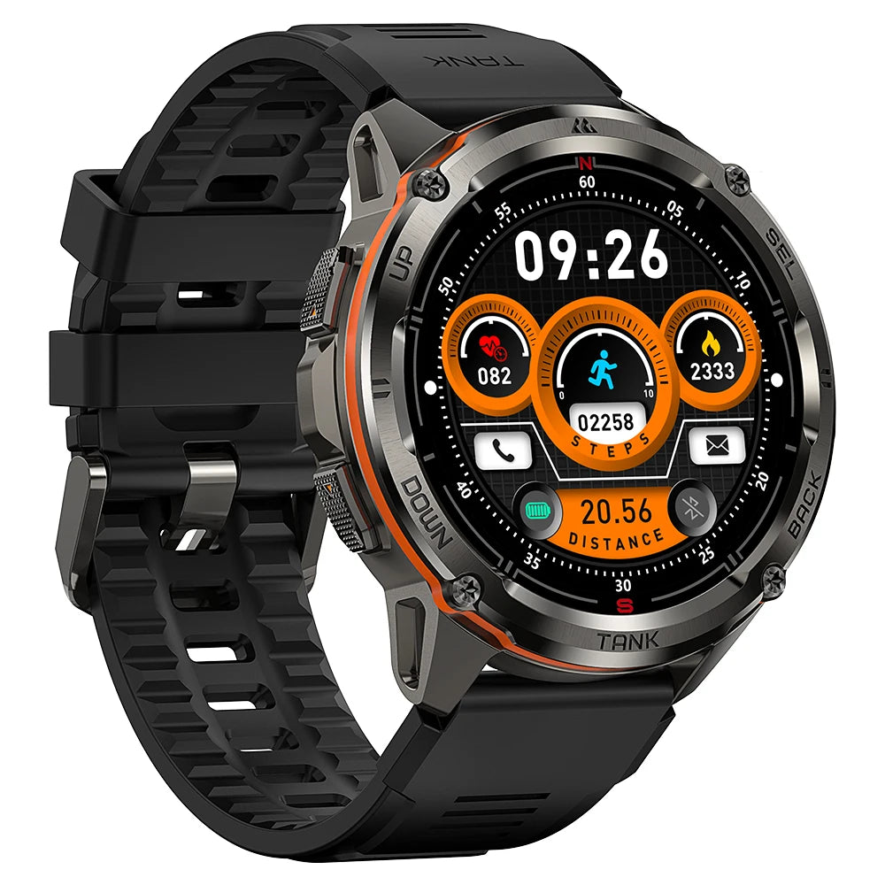 Original KOSPET TANK T3 relojes Ultra inteligentes para hombres GPS Smartwatch mujeres 470mAh electrónica Fitness AMOLED AOD relojes Bluetooth