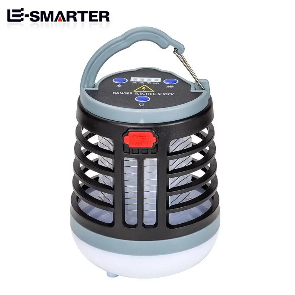 Purple Light Mosquito Killer Lamp Outdoor Rainproof Electric Shock Garden Insect Killer Lights Mosquito Lamp Traps Mosquitoes