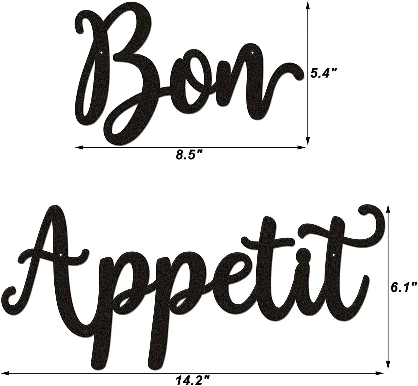 Bon Appetit Wall Décor Bon Appetit Metal Wall Sign Farmhouse Kitchen Wall Art