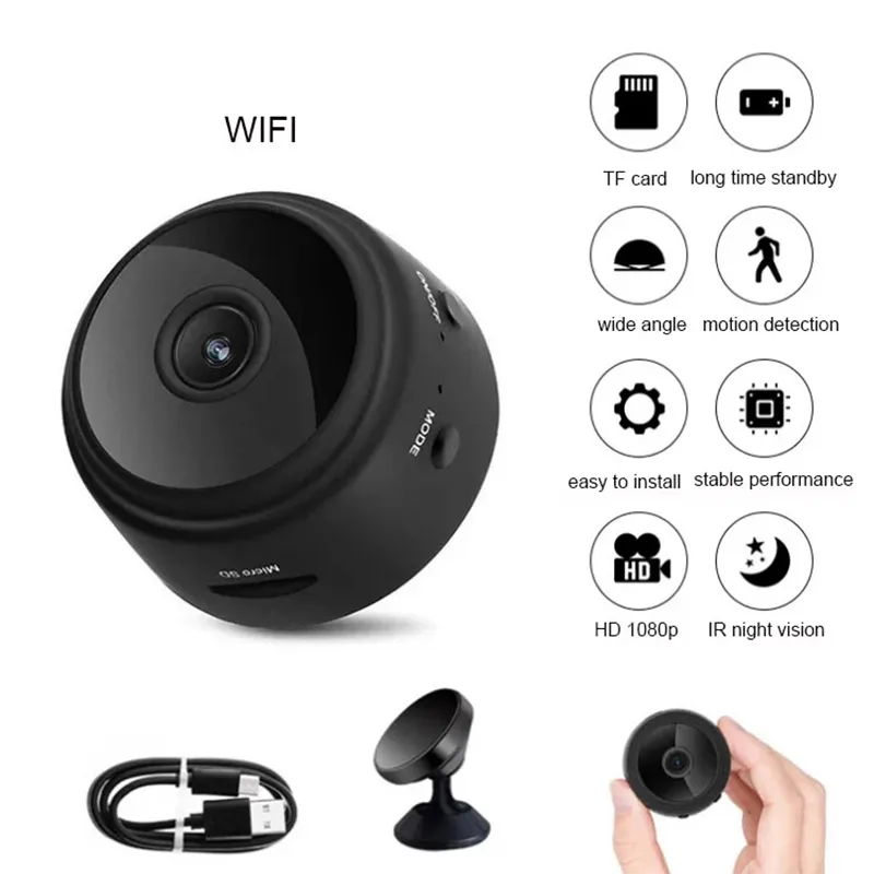 A9 Mini caméra WiFi Surveillance sans fil Protection de sécurité moniteur à distance caméscopes Surveillance vidéo maison intelligente