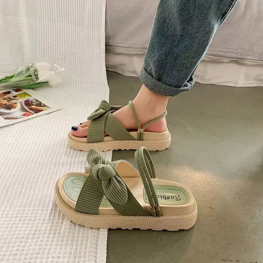 Sandias De Tacon Internet zapatos De mujer calientes estilo De hadas De verano 2023 nueva plataforma De estudiante De moda zapato plano romano para mujer