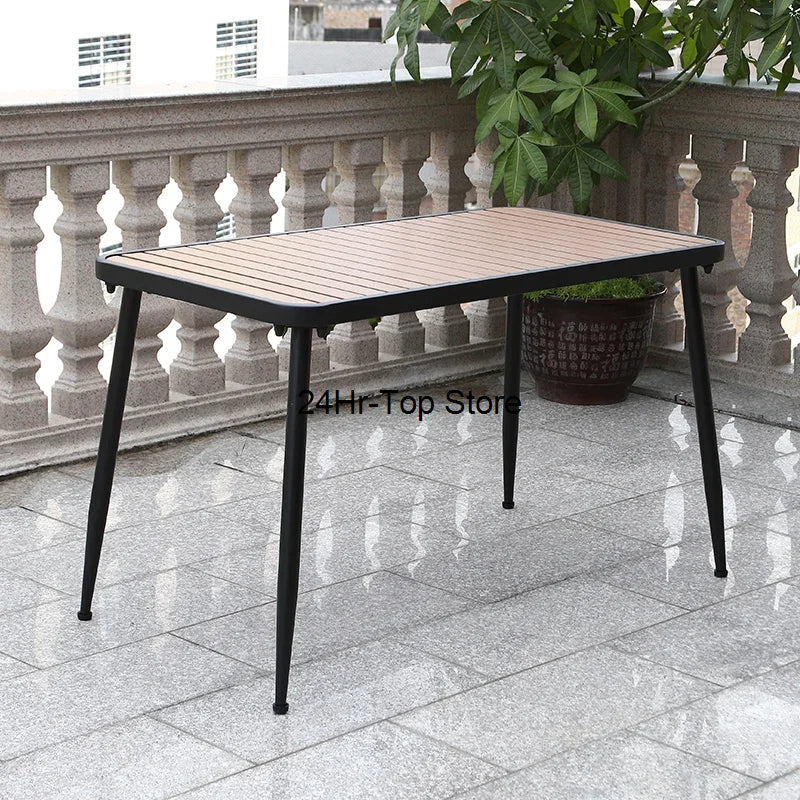 Jardin Table basse extérieure bureau pique-nique Dressing salle à manger Tables basses Service informatique en bois Mesa mobilier de jardin extérieur