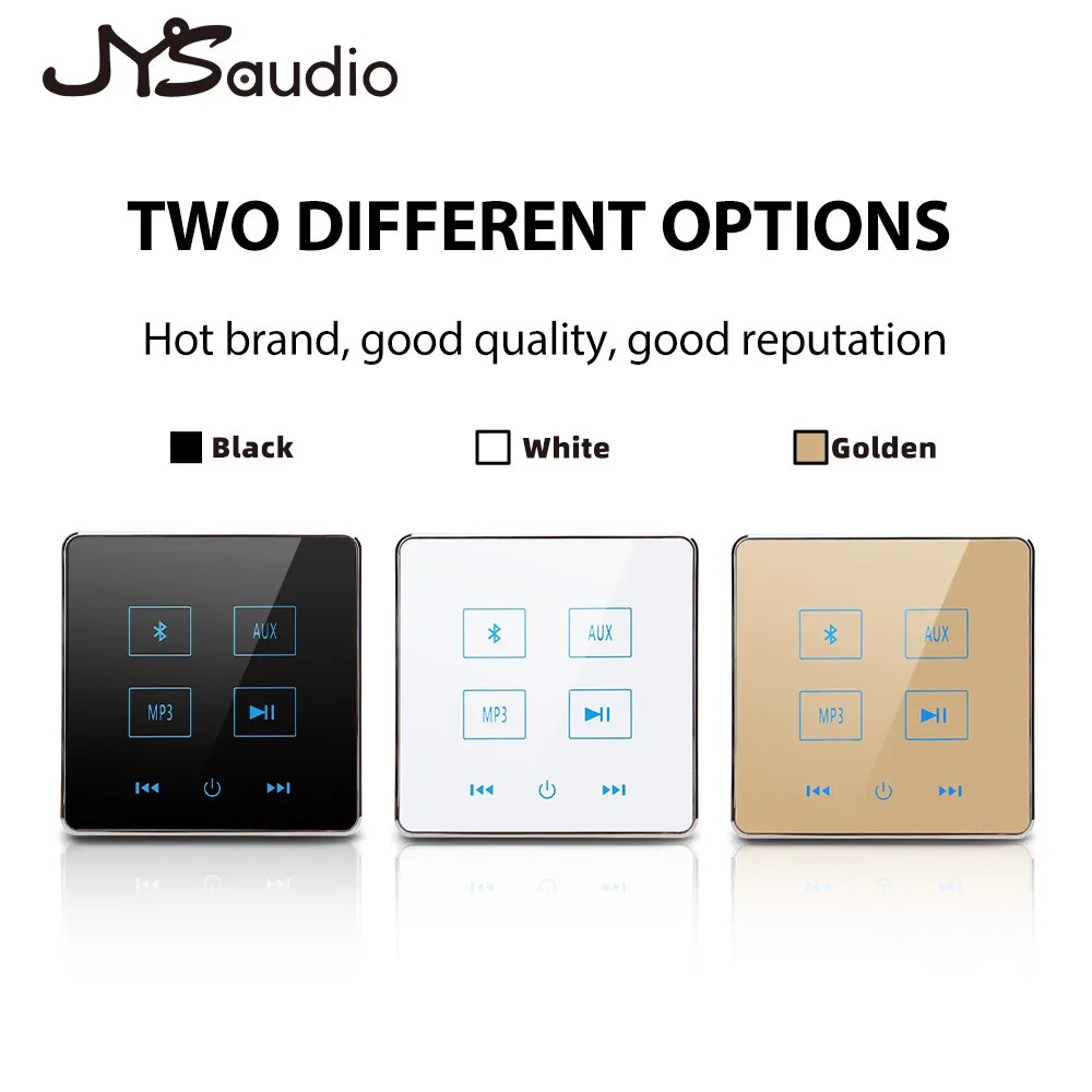 Amplificador de pared de 2 canales, 20W, Clase D, Audio, pantalla táctil, compatible con Bluetooth, sistema de cine en casa inteligente, Radio Aux