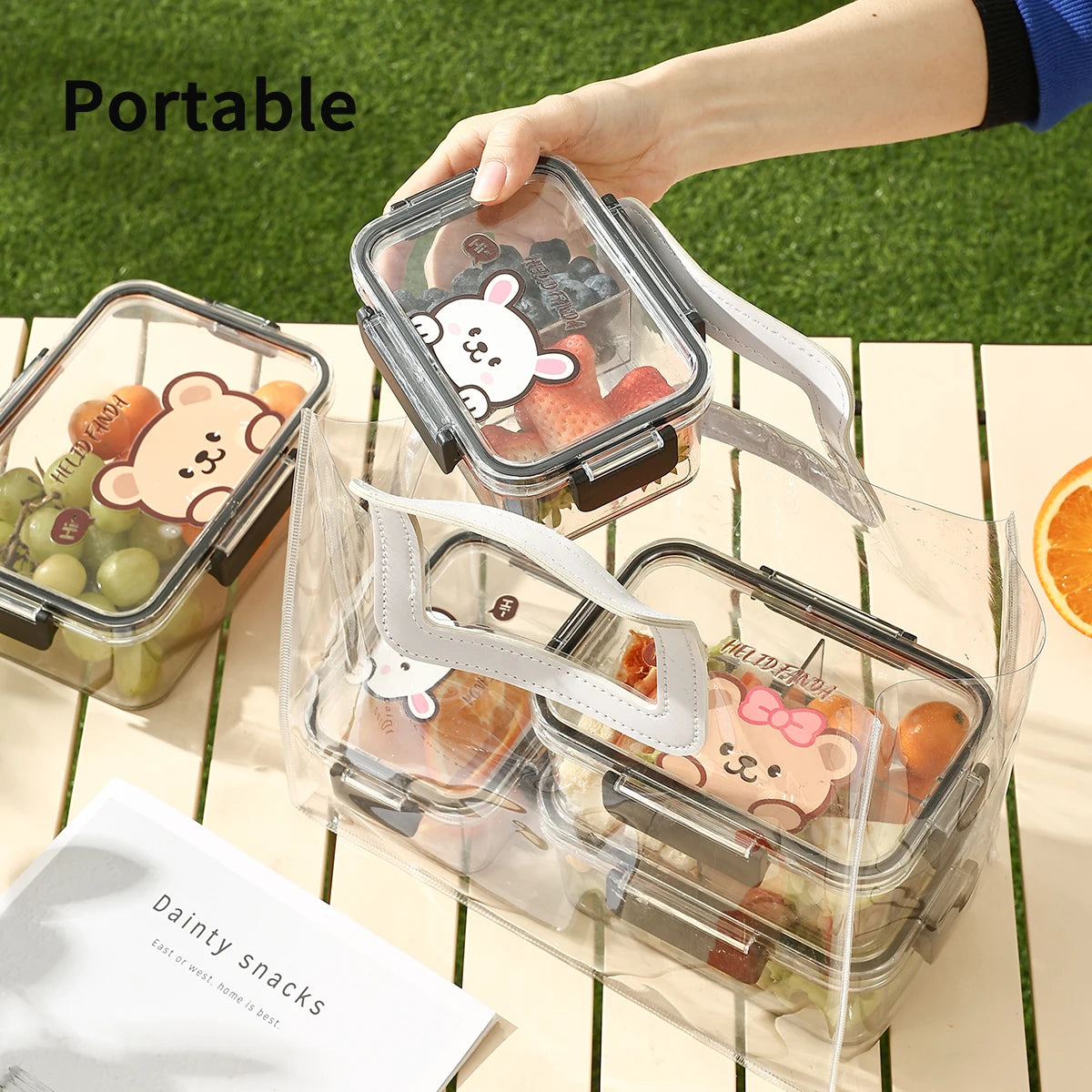 WORTHBUY Sealed Container Plastic Food Container Refrigerator Food Preservation Box Food Organizer Kitchen Storage Containers