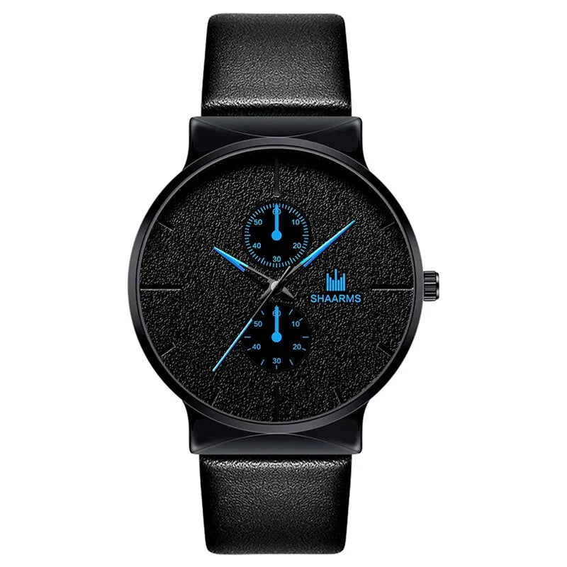 Conjunto de 2 uds de relojes deportivos a la moda para hombre, reloj de pulsera de cuarzo de negocios, reloj informal de lujo para hombre, reloj Masculino