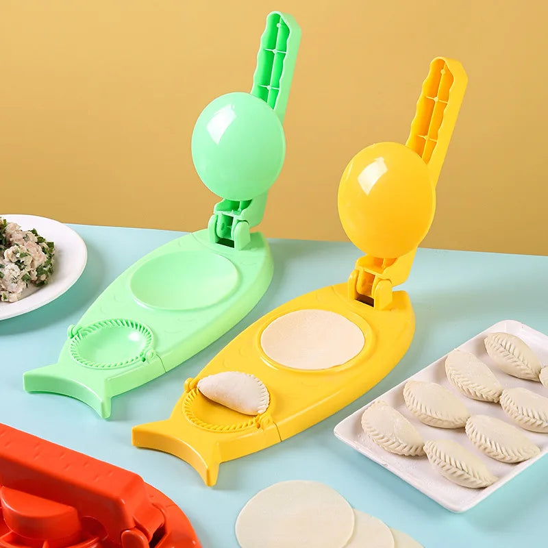 2 In 1 Manual Dumpling Maker Kitchen Household Wrapper Modeling Ravioli Machine Dumpling Mold Dough Device Kitchen Tool Gadgets