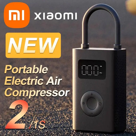 Xiaomi Mijia bomba de aire 2 25% Speed ​​Boost Mini compresor de aire eléctrico portátil Treasure 150PSI tipo C LED inflador multiherramienta Xiomi