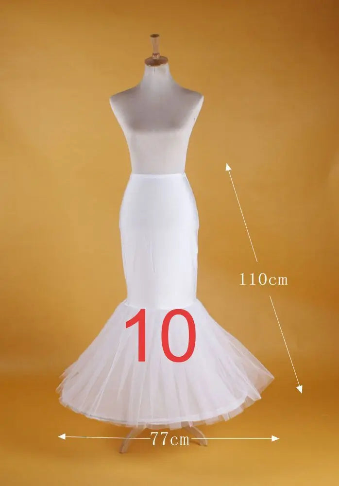 AYiCuthia blanc 6 cerceaux grand jupon glisse jupes en Tulle longue bouffante Crinoline sous-jupe pour robe de bal robe de mariée CQ7