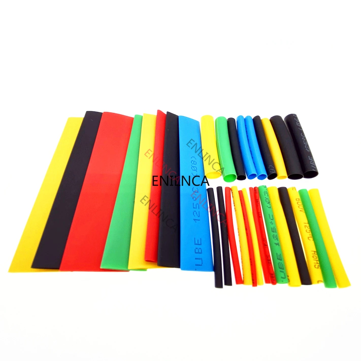 127-750pcs Heat-shrink Tubing Thermoresistant Tube Heat Shrink Wrapping Kit Electrical Connection Wire Cable Insulation Sleeving