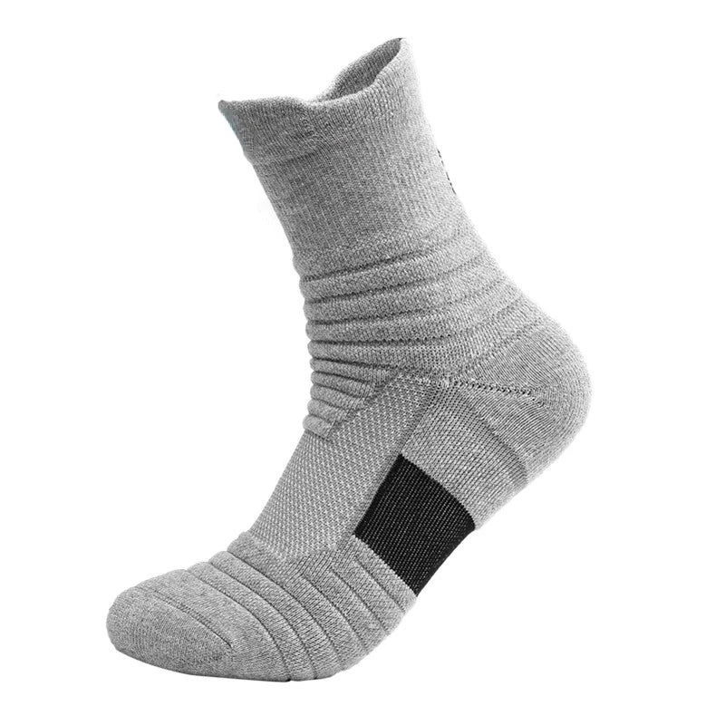 Chaussettes de Football antidérapantes pour hommes et femmes, chaussettes en coton, Tube court et Long, chaussettes de Sport, de basket-ball, respirantes et déodorantes, 39-45