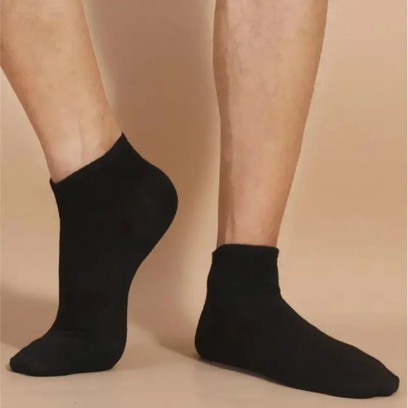 10 pares de calcetines náuticos invisibles de corte bajo de silicona antideslizantes de verano calcetines tobilleros invisibles Color sólido Casual transpirable