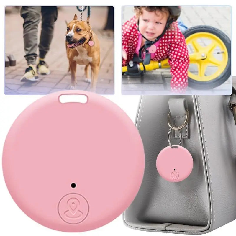 Mini GPS móvil Bluetooth 5,0 rastreador dispositivo antipérdida dispositivo redondo antipérdida mascota niños bolsa billetera seguimiento localizador buscador inteligente