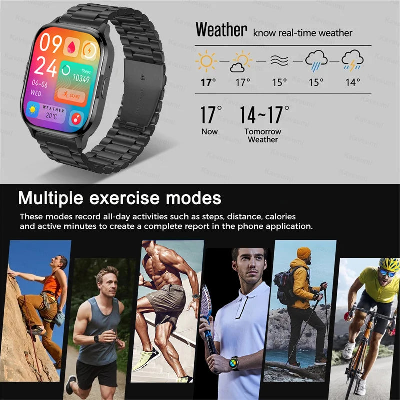 2024 HK21 Ultra Smartwatch hombres mujeres NFC Pantalla AMOLED reloj inteligente Bluetooth llamada oxígeno en sangre ritmo cardíaco deporte impermeable reloj