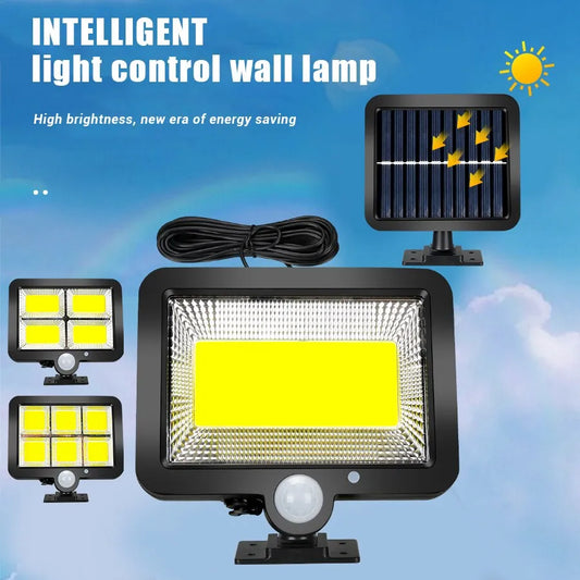 Outdoor Motion Sensor Solar Light Rechargeable 1/4/6 COB Solar Wall Lights Waterproof Emergency Street Garden Porch LED Lightin