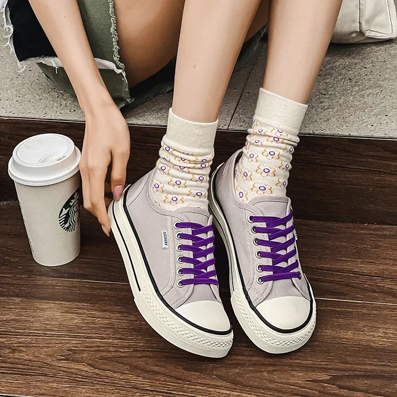 Zapatos De Mujer Tendencia Woman Platform Sneakers Women Casual Canvas Shoe Breathable Sneakers Fashion Skateboard Shoe