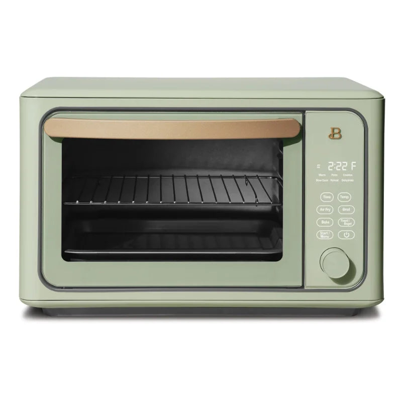 Beautiful 6 Slice Touchscreen Air Fryer Toaster Oven, White Icing by Drew Barrymore air fryers  kitchen accessories