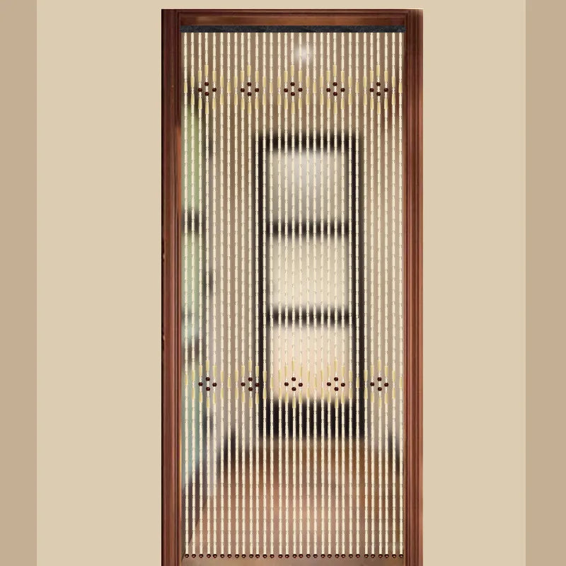 Bamboo Bead Door Curtain Room Divider Porch Partition Hanging Curtains For Dooryway Hall Fengshui Drape Home Decor