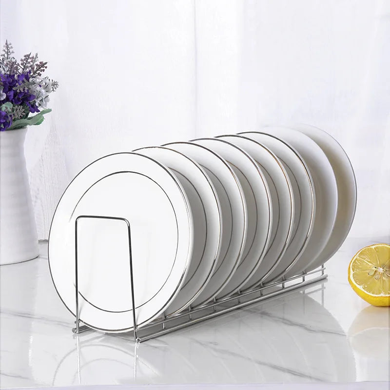 Stainless Steel Dish Drainer Rack Ociekacz Do Naczyn Kitchen Household Storage Organizer Drying Bowl Holder Simple Pot Lid Shelf