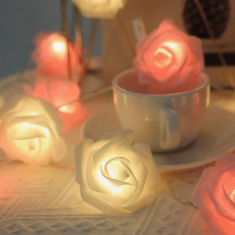 LED Light String Rose Simulation