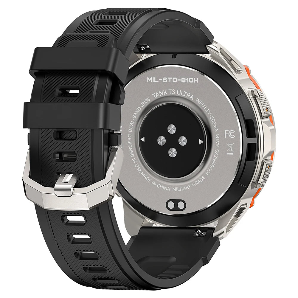 KOSPET TANK T3 – montre connectée Ultra intelligente pour hommes et femmes, GPS, 470mAh, électronique, Fitness, AMOLED, AOD, Bluetooth, originale