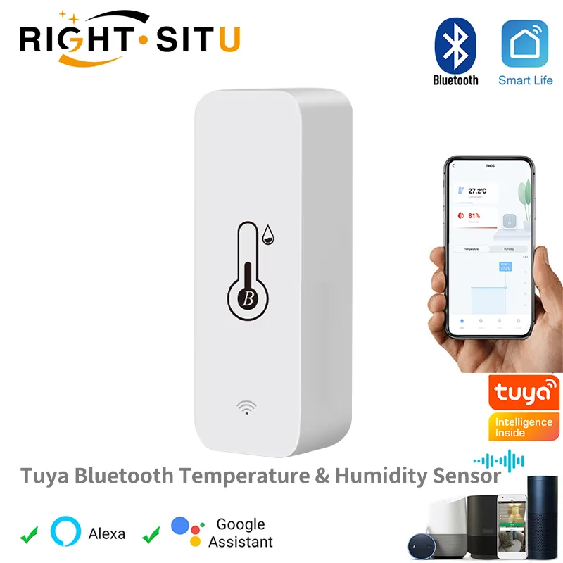 Tuya – Mini capteur intelligent de température et d'humidité, nouvelle mise à niveau 2023, application Compatible Bluetooth, télécommande, thermomètre et hygromètre