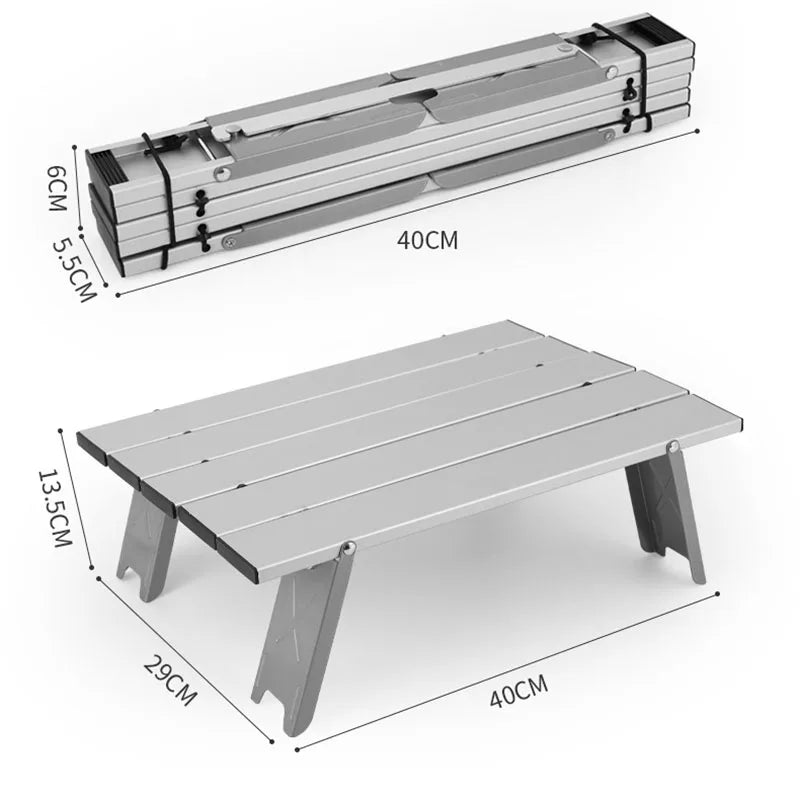 Table pliante Portable de Camping ultralégère, fournitures de Barbecue de randonnée en plein air, Tatami balcon thé café en alliage d'aluminium, bureau de détente