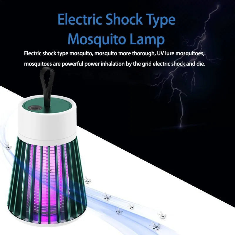 Lámpara antimosquitos de descarga eléctrica, luz UV, trampa antimosquitos, iluminación para acampar al aire libre, luces repelentes de mosquitos con recarga USB