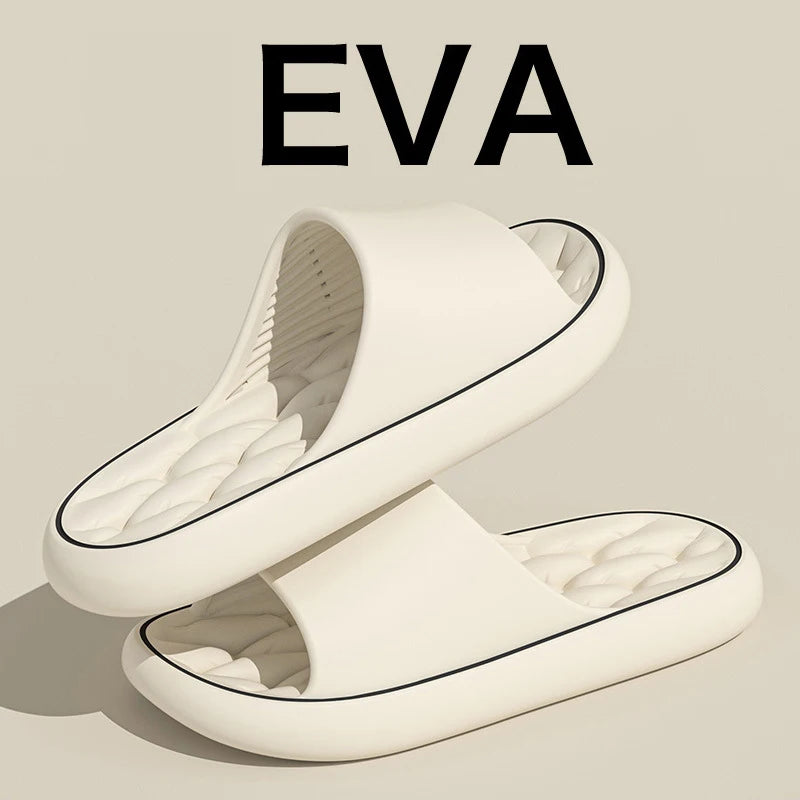 Zapatillas suaves y súper ligeras, chanclas sencillas de moda, zapatos elásticos de EVA, zapatillas coloridas, chanclas para el baño