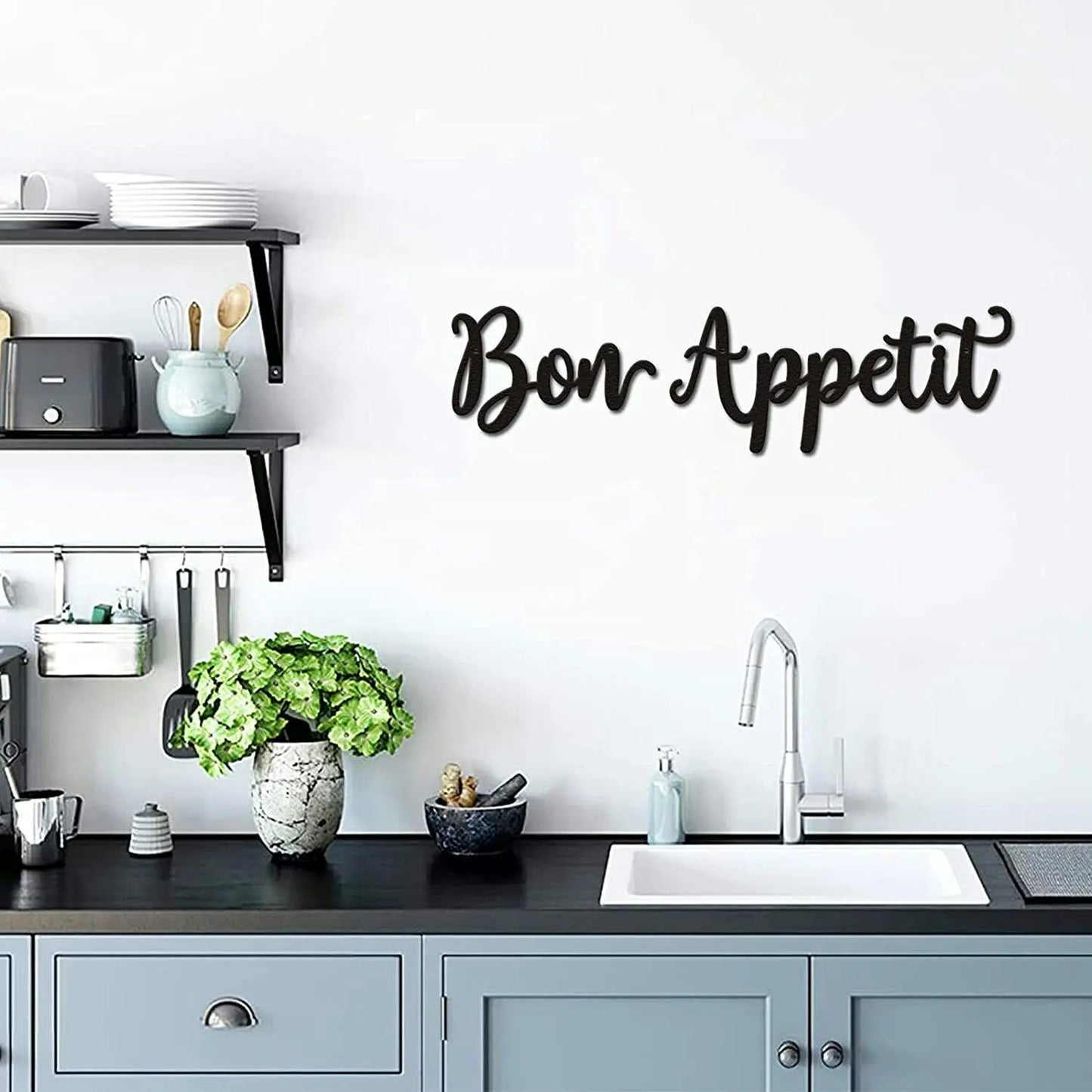 Bon Appetit Wall Décor Bon Appetit Metal Wall Sign Farmhouse Kitchen Wall Art