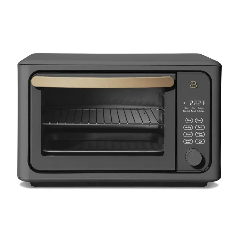 Beautiful 6 Slice Touchscreen Air Fryer Toaster Oven, White Icing by Drew Barrymore air fryers  kitchen accessories