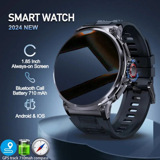 2024 Nouvelle montre intelligente Ultra HD de 1,85 pouces, suivi GPS, appel Bluetooth HD ; Grande batterie 710 Mah, 400 + cadran, adaptée à Huawei Xiaomi