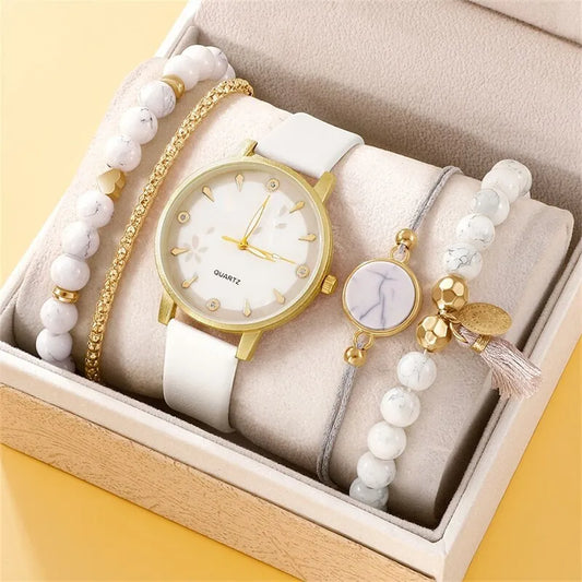 Femmes de luxe Bracelet montres à Quartz pour femmes montre en cuir dames robe de sport cadran blanc montre-Bracelet horloge Relogio