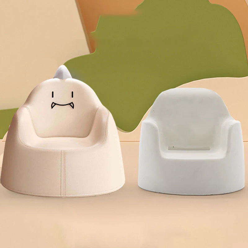 Sofá para niños con dibujos animados, sofá para niños perezosos, silla de cuero impermeable para niños pequeños, sofá cama cómodo y extraíble lavable para bebé