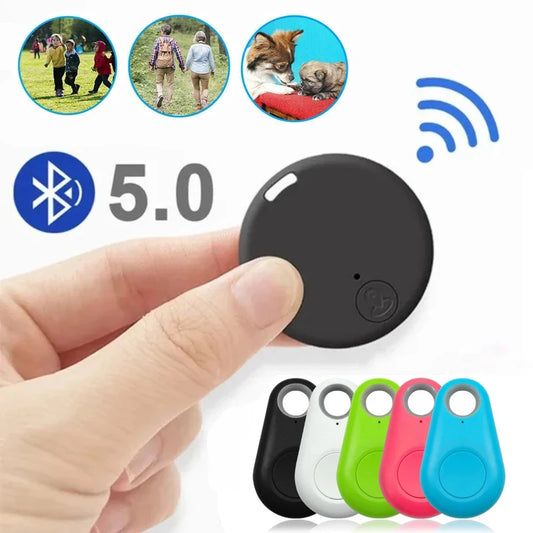 Mini GPS móvil Bluetooth 5,0 rastreador dispositivo antipérdida dispositivo redondo antipérdida mascota niños bolsa billetera seguimiento localizador buscador inteligente