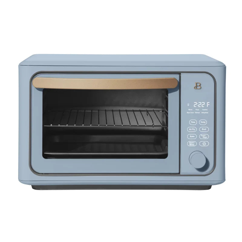 Beautiful 6 Slice Touchscreen Air Fryer Toaster Oven, White Icing by Drew Barrymore air fryers  kitchen accessories