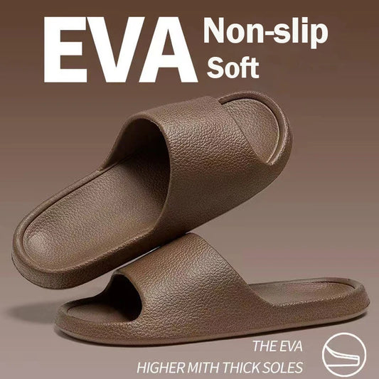 Zapatillas de verano para hombres y mujeres, zapatillas de fondo blando Eva, chanclas de interior para casa, Sandalias planas, zapatos de playa al aire libre, chanclas para hombre