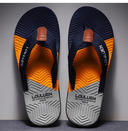 Chanclas de marca de alta calidad para hombre, chanclas de playa de verano para hombre, chanclas casuales transpirables de moda para hombre, zapatillas de playa de verano para exteriores