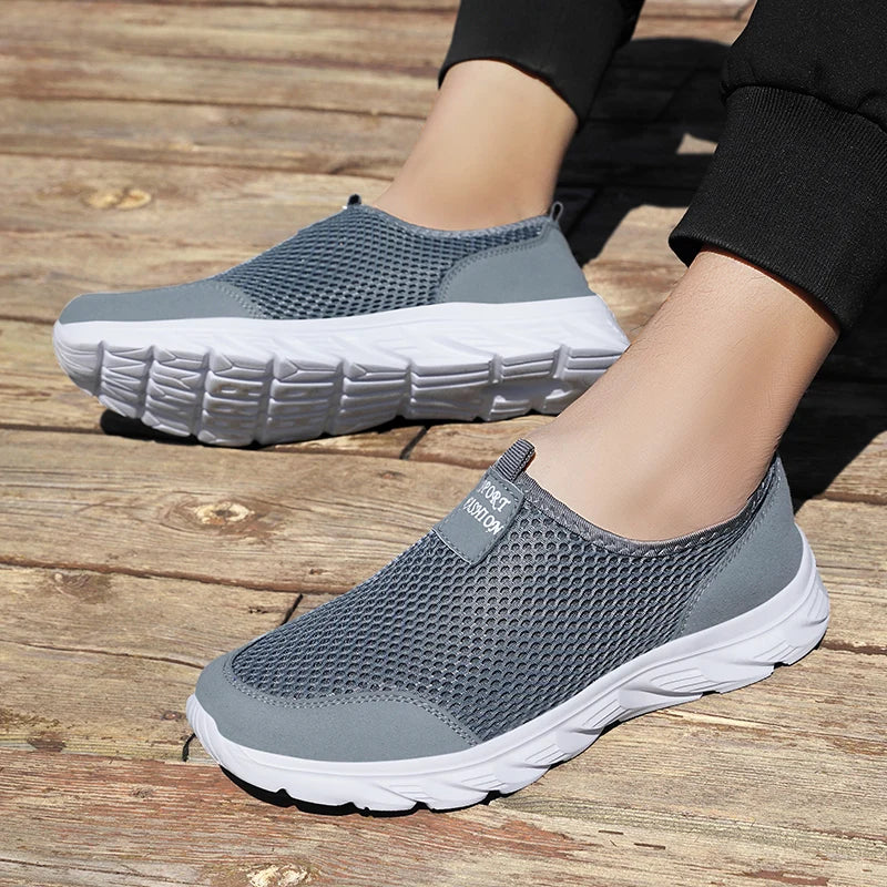 YRZL New Running Shoes for Men Breathable Sports Shoes Light Weight Fashion Summer Breathable Sneakers for Men Plus Size 39-46