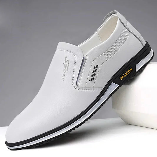 Zapatos de cuero de marca para hombre, mocasines de diseñador, mocasines para adultos de alta calidad, zapatos de conducción para hombre, calzado formal para hombre