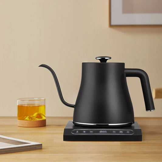 Electric Gooseneck Coffee/Tea Kettle ,100% Stainless Steel Inner LPS-1995,0.8L ,1200W,Suitable for Family and Office