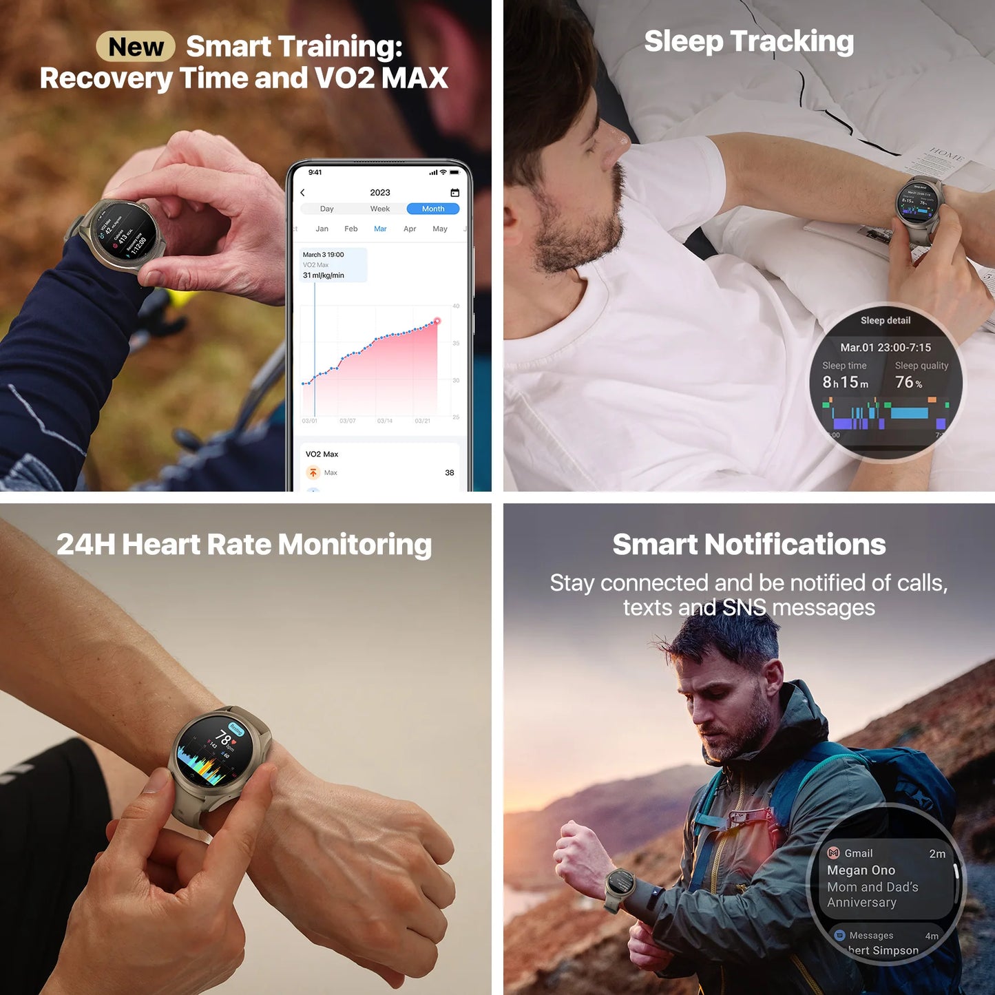 Reloj inteligente TicWatch Pro 5 Wear OS integrado con más de 100 modos deportivos Brújula resistente al agua hasta 5 ATM NFC y duración de batería de 80 horas (piedra arenisca)