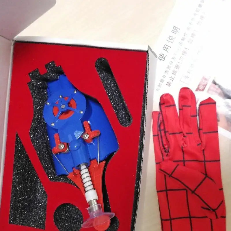 Lanzadores de telarañas de Spiderman, lanzador de muñeca de Spider Man, versión mejorada, juego de artilugios de cosplay de Peter Parker, juguetes para niños, regalo para niños