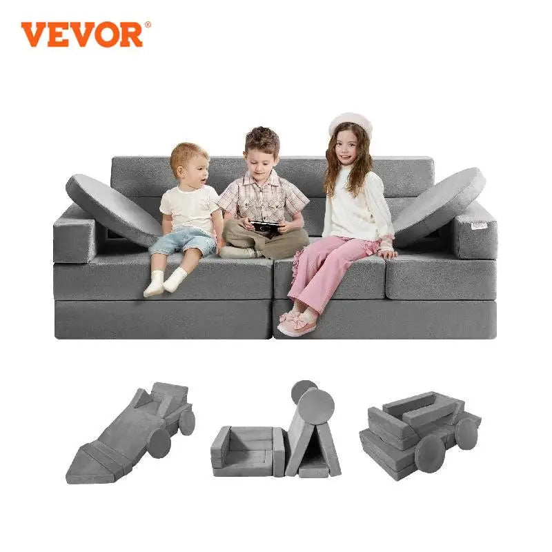 VEVOR – canapé de jeu pour enfants, canapé en mousse pour tout-petits, avec éponge haute densité 25D, pour jouer, dormir de manière créative, meubles pour enfants