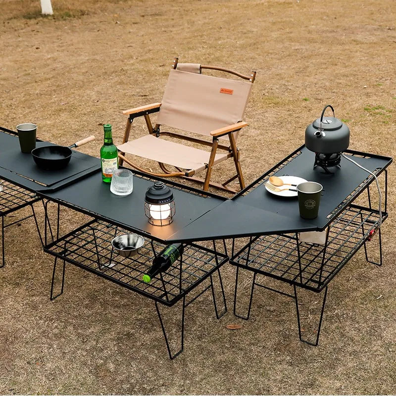 Equipo pequeño para acampar, Mesa Plegable para Picnic, Mesa portátil para exteriores, café, barbacoa, caminata natural, Mesa Plegable, muebles para balcón