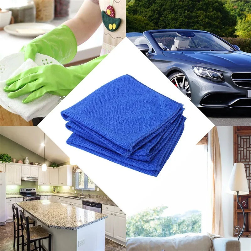 Serviettes en microfibre, 1 à 20 pièces, chiffon de séchage pour lavage de voiture, chiffons de nettoyage ménager, chiffon de polissage pour détails automobiles, outils de nettoyage pour la maison