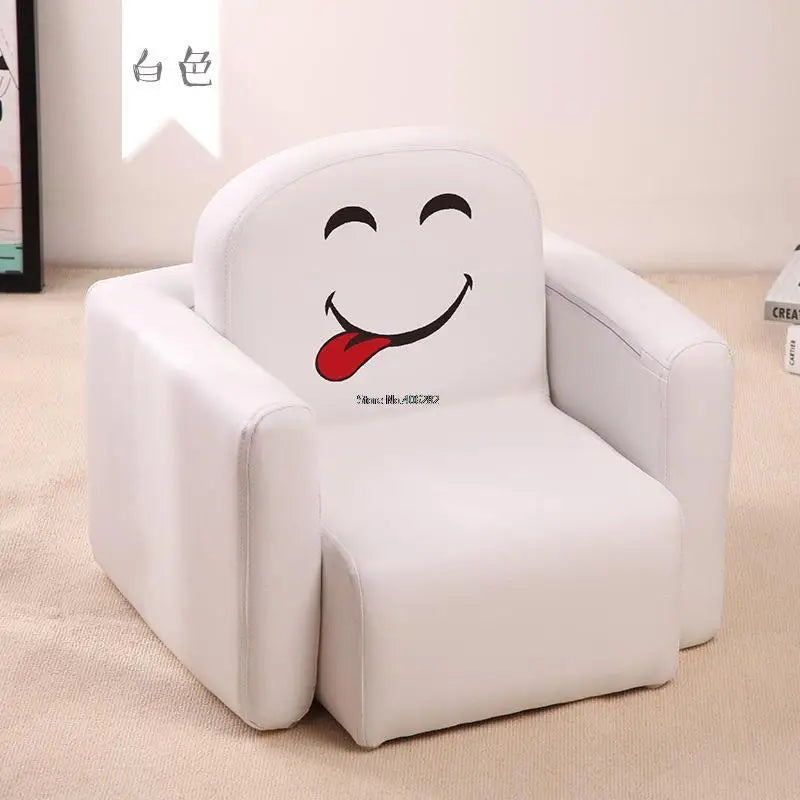 Cute Baby Kids Lazy Sofa Sponge Filler Solid Wood Frame Soft Seat Chair Handrail Separable As Desk Children Baby Sofa Chair