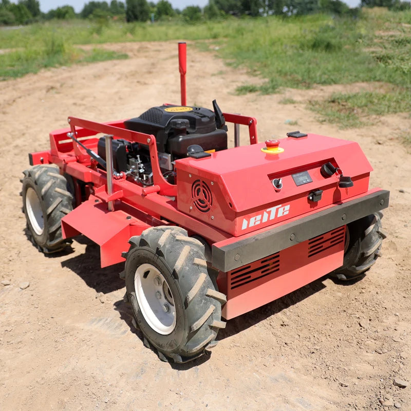 Tondeuse à gazon agricole automatique à distance avec robot de contrôle à rayon de braquage nul, tondeuses à gazon électriques en gros personnalisables