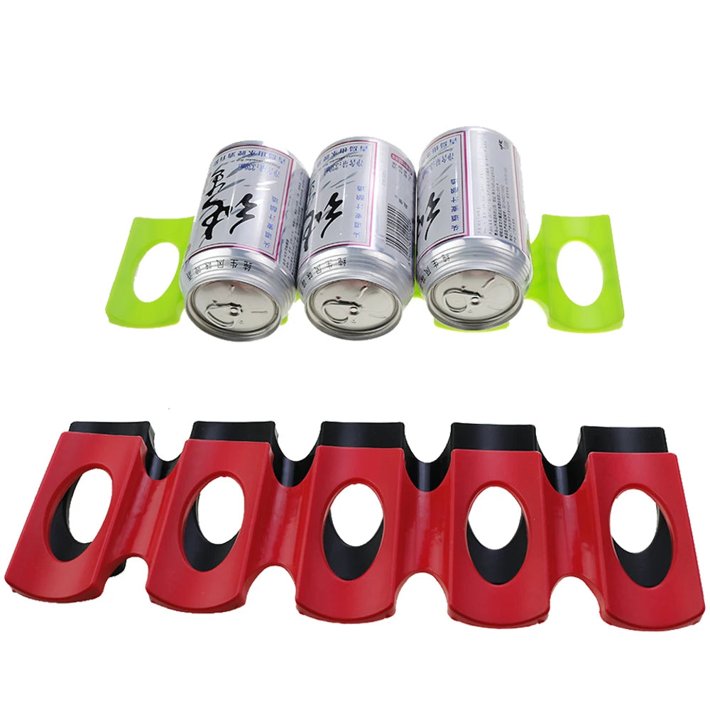 1 support en silicone pour canette de bière, support de rangement pour bouteille de boisson, cuisine, bar, garde-manger, organisateur pour empiler les outils, gadgets, tapis d'organisation